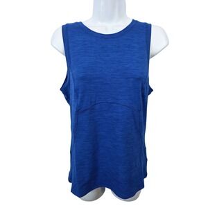 SPYDER ACTIVE Blue Heathered Sleeveless Tank Top Womens Size Small Athletic /B91